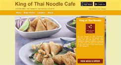 Desktop Screenshot of kingofthaisf.com